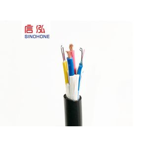 China FTTH Fiber And Power Hybrid Fiber Optic Cable G.657A2 Bow Type 300 / 500 V on sale