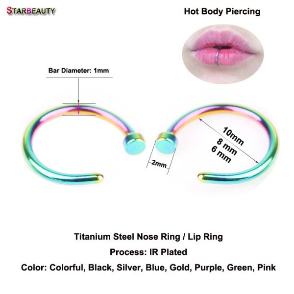 Fake Nose Ring Lip Ring C Clip Kylie lip Piercing Burun Nose Rings Hoop for Women Neuspiercing Body Jewelry