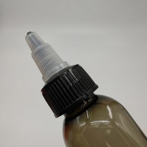 Customized Label Panel Clear Plastic Screw Top Bottles for Liquid Packaging