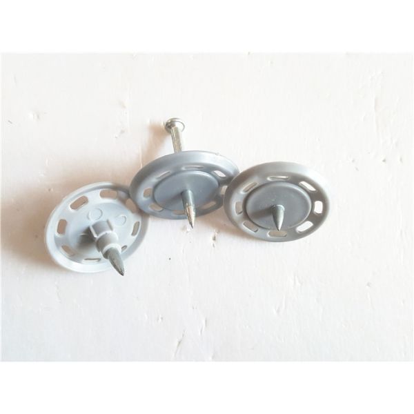 Quality 0.300" Insulation Fixing Drive Pins With Plastic Washers For Pneumatic Stapler wholesale