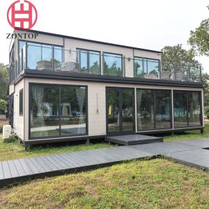 China Zontop China Factory Modern Fast Assemble Durable Modular Concrete Prefabricated Modular Container Home on sale