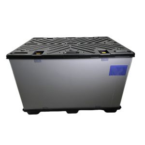 1600x1145x1067mm Sleeve Packaging With Pallet Stacking Plastic Shipping