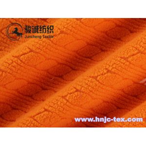 Hot sell stripping jacquard smooth polar fleece fabric for pajamas fabric and