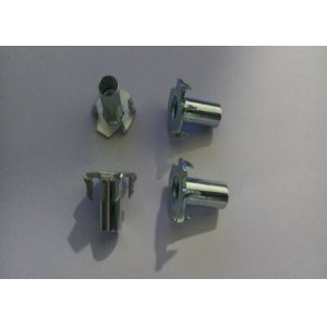 1/4*18 M6*18 Half Thread Furniture Insert Nut 4 Prongs T Nuts With OEM Service