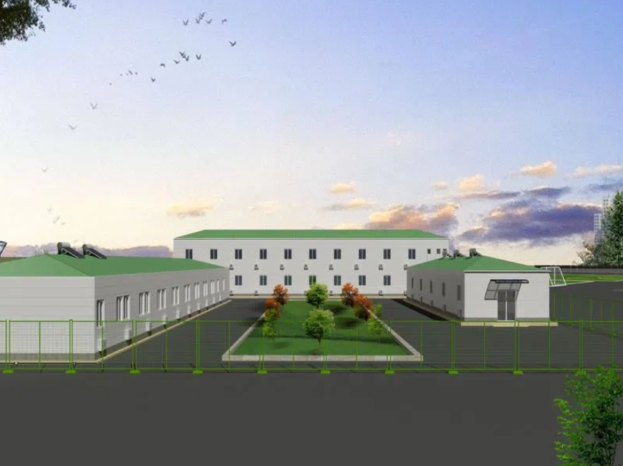 Prefabricated Steel Structure Building with Sandwich Panel Roofing Free