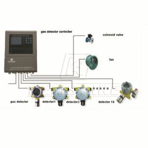 Wall Mounted Gas Detector Controller 5A 30V DC For H2S Detection