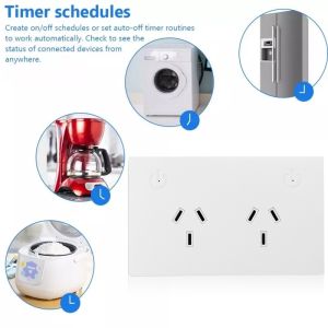 Smart Home In Wall Socket Wifi Electric Outlet Socket Outlet Work With Google