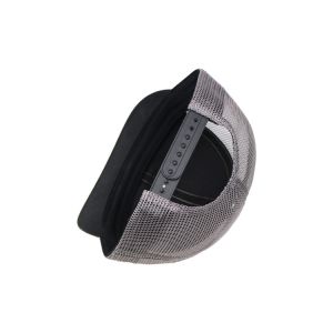 5 Panels Flat Brim Blank Snapback Trucker Caps Solid Plain Cotton Twill Mesh Men