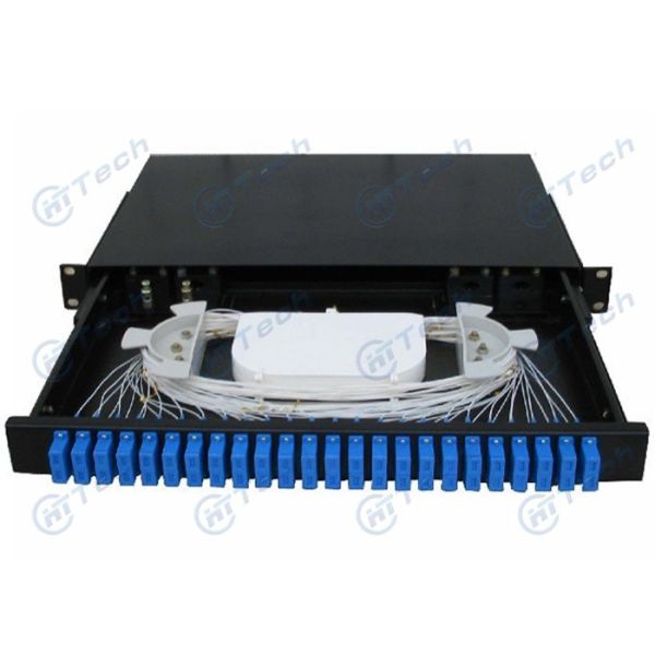 Quality Draw Type Fiber Optic Patch Panel SC Duplex Dimension 430 × 300 × 1U MM wholesale