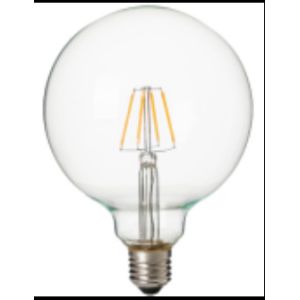 LED Filament 4w G125 400 Lumen LAMP Retro Saving Energy Indoor Chips Transparent
