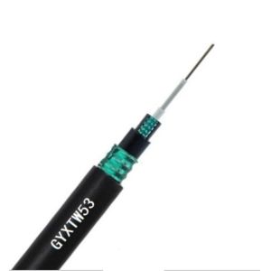 GYXTW53 12 Core Direct Buried Fiber Optic Cable Entrained Parallel Steel Wire
