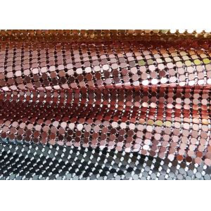 Cheap Fashion Brass / Aluminum Alloy Metallic Mesh Fabric Colth Sequin Fabric for sale