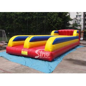10m Long Double Lane Kids N Adults Inflatable Bungee Run For Interactive