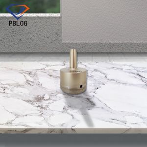 Glass Hole Processing Diamond Core Drill with Round Shank