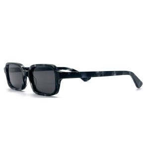 AS086 Acetate Frame Sunglasses for Unisex with Scratch-resistant Lenses