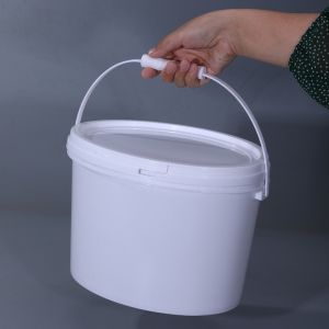 Cheap 10 Litre White Plastic Bucket Pail for Eco-friendly Material in Latex Paint Industry for sale