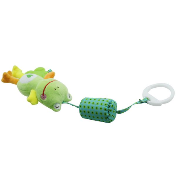 Quality Hanging Baby Rattle Crinkle Squeaky Toy With Teethers Plush wholesale