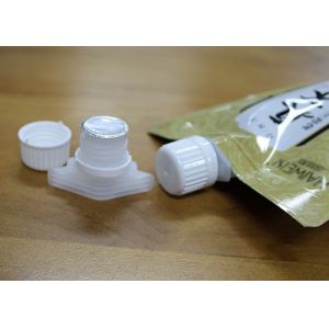 China Tight Sealing Up Plastic Spout Caps With Foil Liners And Seals Custom Size on sale