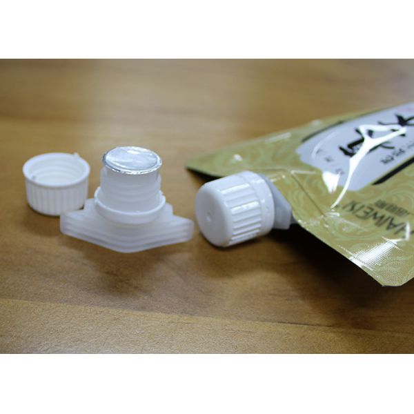 Quality Tight Sealing Up Plastic Spout Caps With Foil Liners And Seals Custom Size wholesale