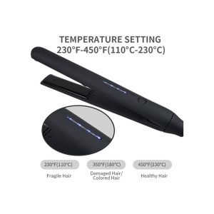 Titanium Plate 2 In 1 Hair Curling Iron Hair Straightener With LED Display
