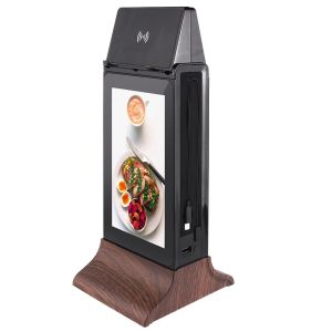 Black 10 inch High Capacity Battery Desktop Small Advertising Player with