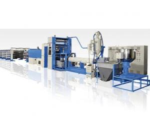 350kg/H PP Flat Yarn Extrusion Line , PP Woven Bag Making Machine High Speed