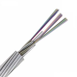 3 Layer Stranded ACS Single Mode OPGW Fiber Cable Stainless Steel Optical Unit
