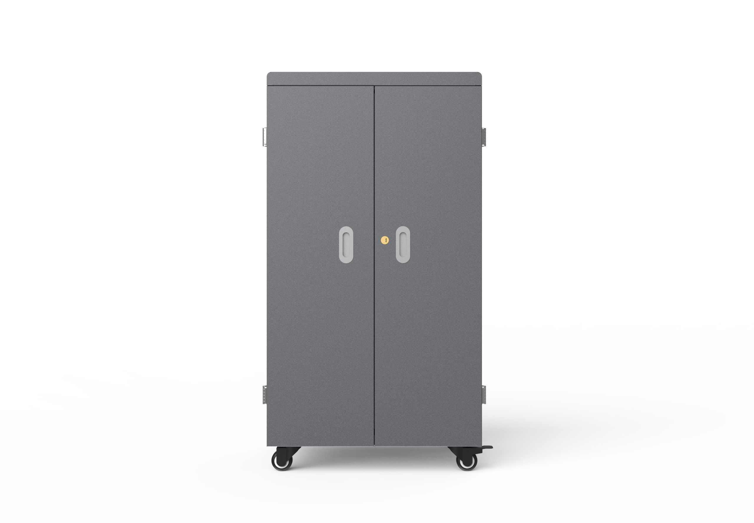 64 Slots USB Charging Cart with 4 Wheels with Brake 100-250V Input Voltage and