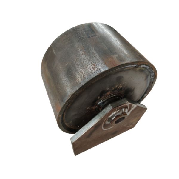 Quality Black Roll Off Container Wheels With Bracket Dumpster Roller wholesale