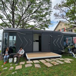 Luxury 40ft Container Home Comfortable Tiny Space Capsule House Prefab Steel