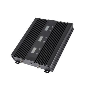 80dB Cell Phone Booster Amplifier Tri Band 900MHz 1800MHz 2100MHz