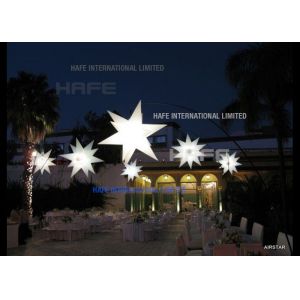 Space Night Decoration Inflatable Lighting Star With 2000W Halogen Lamp