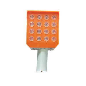 Rohs Certified IP65 Level Solar Powered Blinking Lights Long Orange