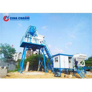 Portable Ready Mix PLD800 HZS25 Concrete Batching Mixing Plant