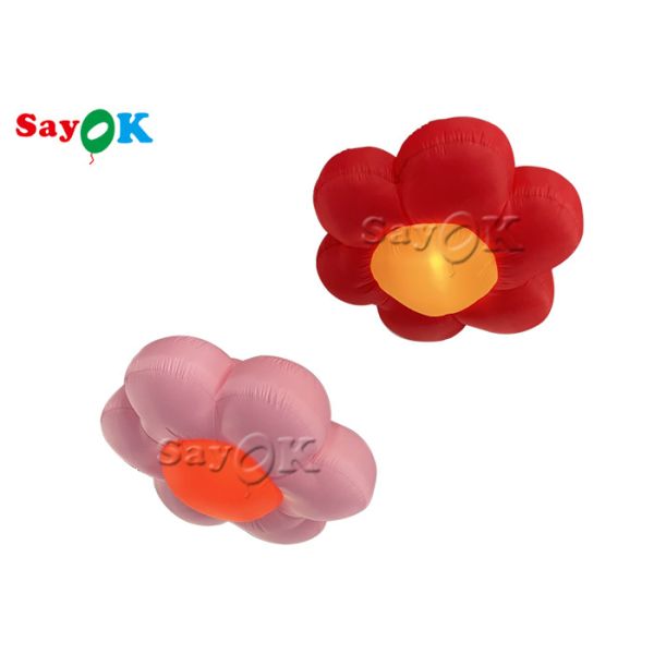 Quality Custom 1.5m 2m 190T Artificial Inflatable Lighting Flower wholesale