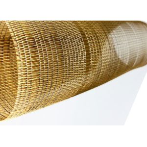 Decorative Woven Wire Mesh For Tempered Laminated Glass 0.28 Diameter 42 Mesh