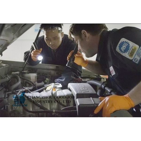 Orange Diamond Grain Heavy Duty Nitrile Glove Thickened 8mil 9mil