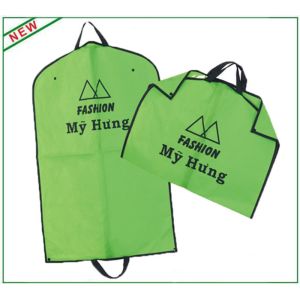 Colored Foldable Suit Protector Garment Bag With Buttons And Webbing Handles