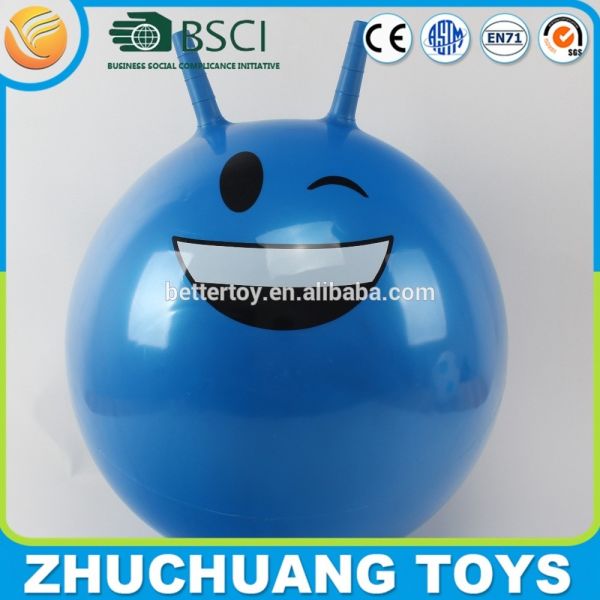 Quality smile face logo hopper jumping ball exercise adults wholesale