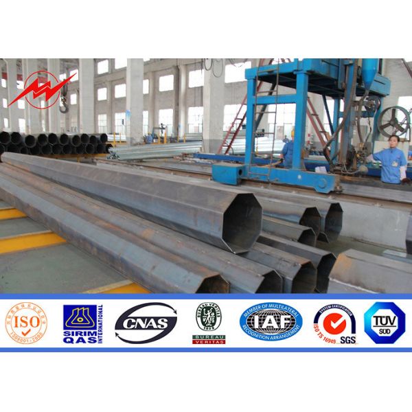 Quality 25FT Transmission Line 33kv Steel Power Pole wholesale