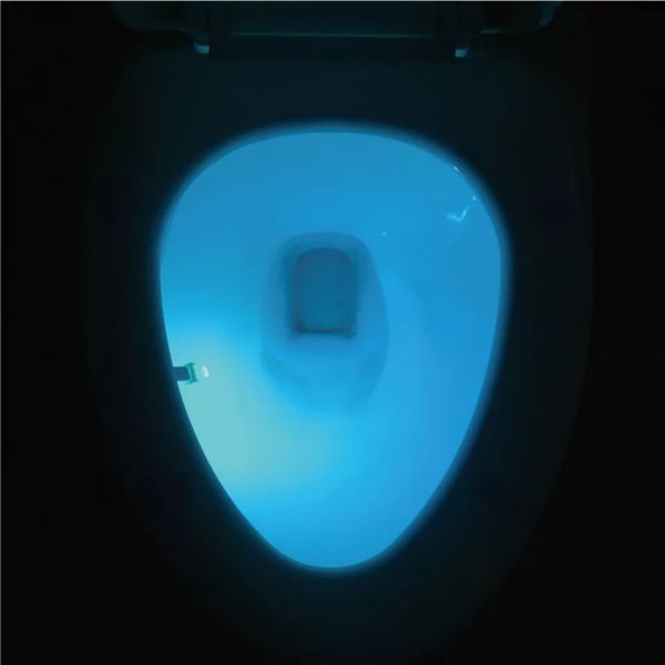 8 Colors Battery Powered Toilet Led Nightlight Motion Activated Led Night Light Bowl Lightbowl Led Lamp