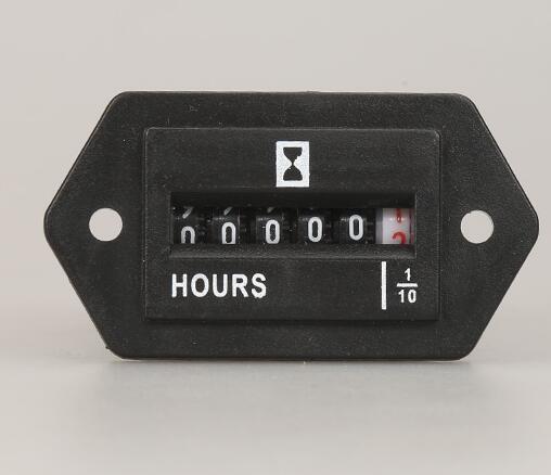 Quality SYS-1 Hour meter counter mechanical display meter for motor or enigneer uses 6 Digits AC110-250V,DC10-80V wholesale