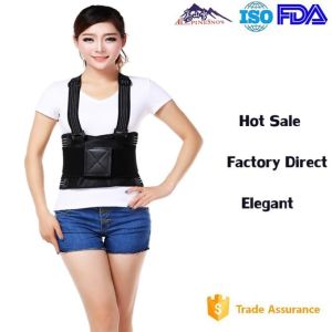 Cheap Customized Size Lumbar Support Brace / Waist Protection Belt With Suspenders for sale