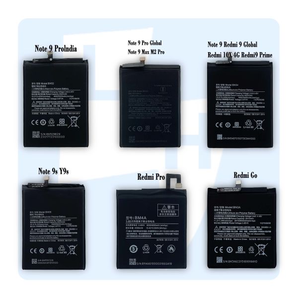 Rechargeable Battery for Xiaomi Redmi 1 2 3 4 5 6X 7 8 8T 9 9A 9C GO PRO K20 K30