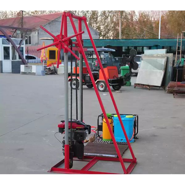 Gasoline Portable Sampling Rig 30m Depth Manual Winch