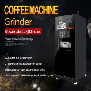 MDB Protocol Auto Coffee Cappuccino Vending Machine 220VAC