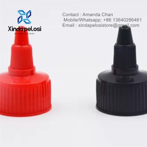 Custom Durable Screw Top Lids Plastic Twist Point Mouth Cap