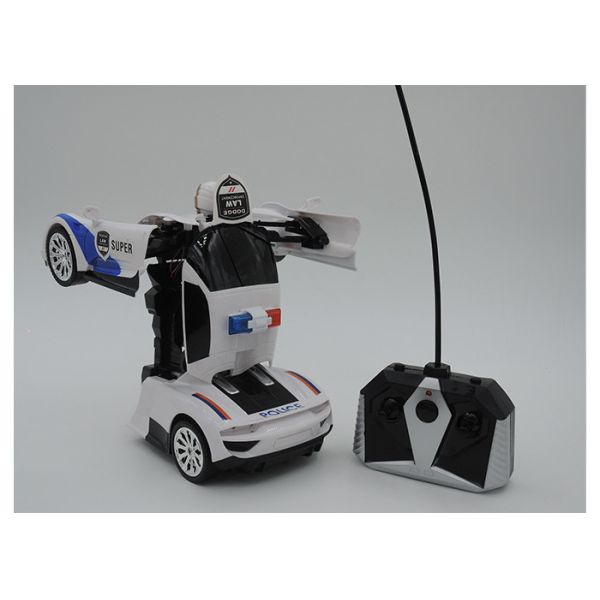 Quality Remote Control Transformers Police Car Toy Autobot Hand Induced Deformation wholesale