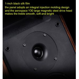 HIFI 3 Way Bookshelf Stereo Speakers Pyramid Shaped 4 Ohms With Tube Amplifier