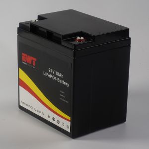 24V 18Ah Portable Lithium Iron Phosphate Battery with Prismatic Design for Environmental Safety and Long Life